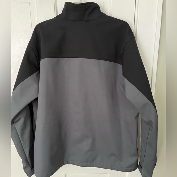 Columbia Men’s Ascender Two Tone Softshell Jacket Black Grey Large Outdoors New - Picture 6 of 12